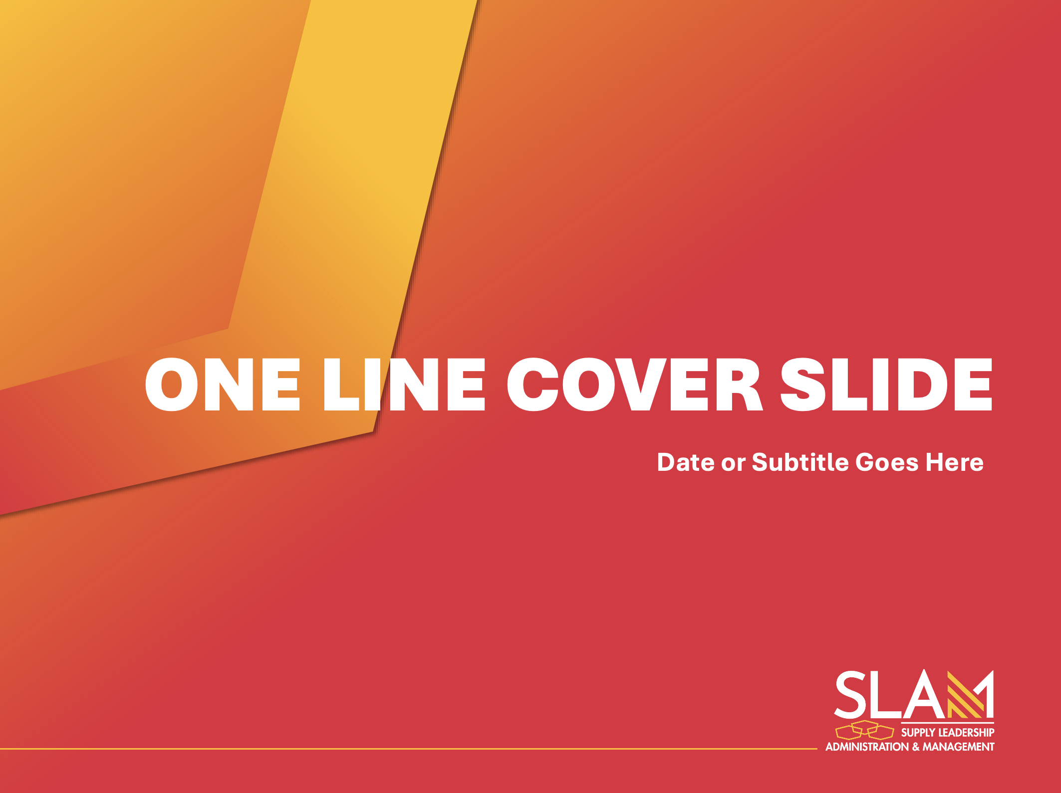 SLAM PowerPoint presentation template preview