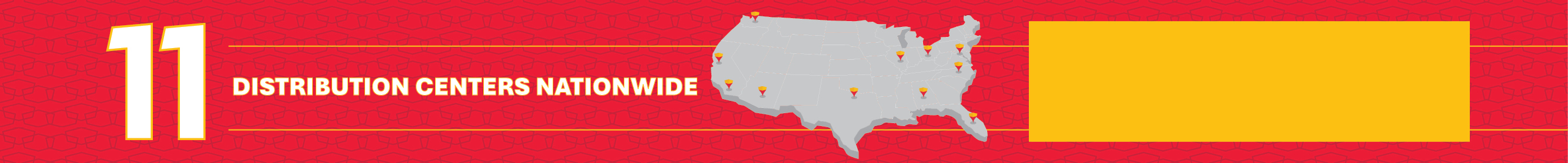 11 distribution centers nationwide